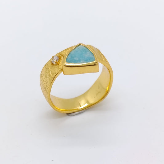 Anillo Trillion Gemas Naturales