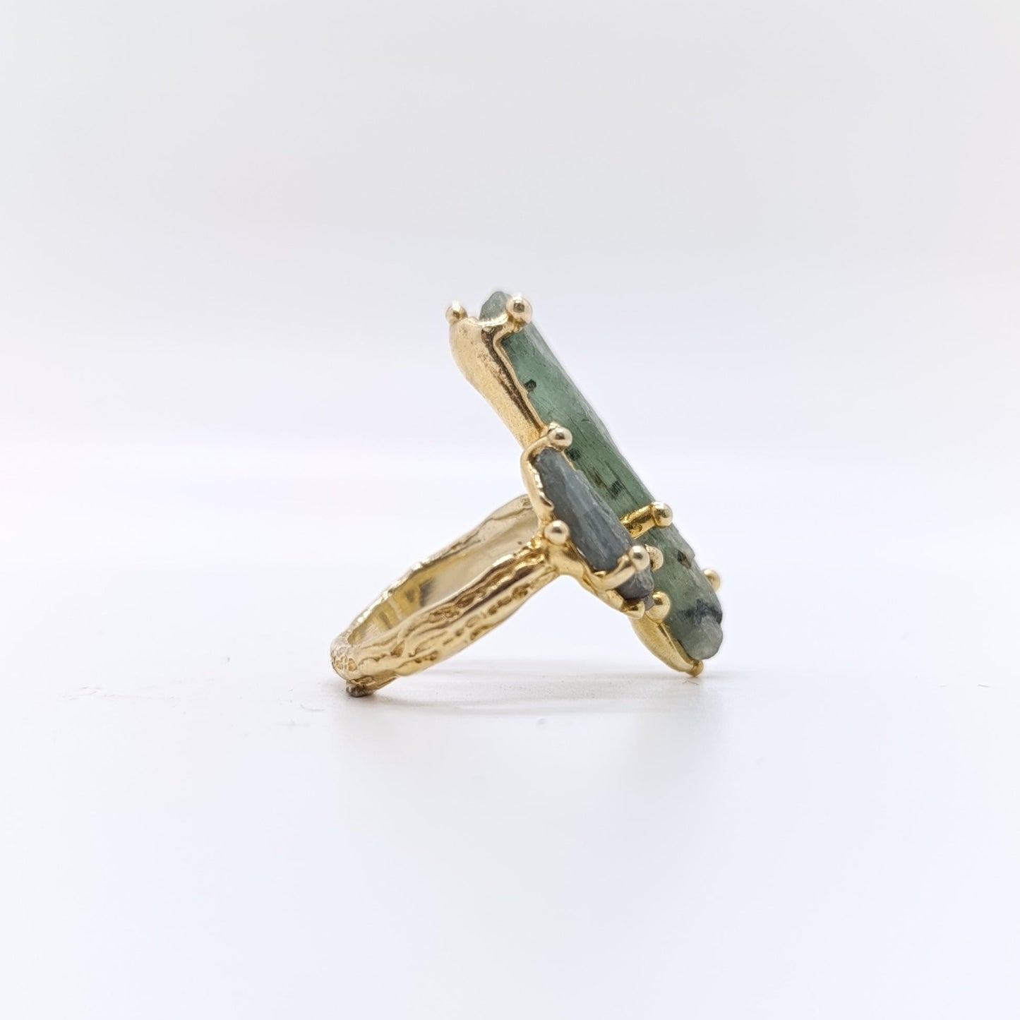 Anillo Turmalina Chapado Oro 18k