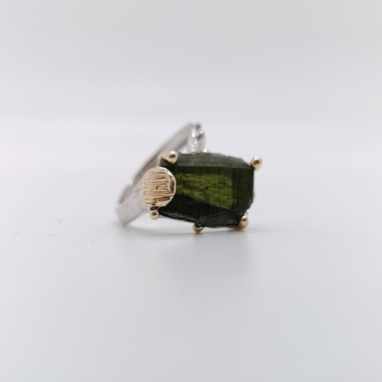 Anillo Turmalina Verdelita
