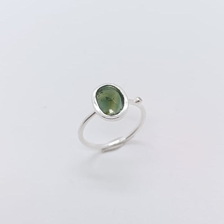 Anillo Turmalina Verdelita