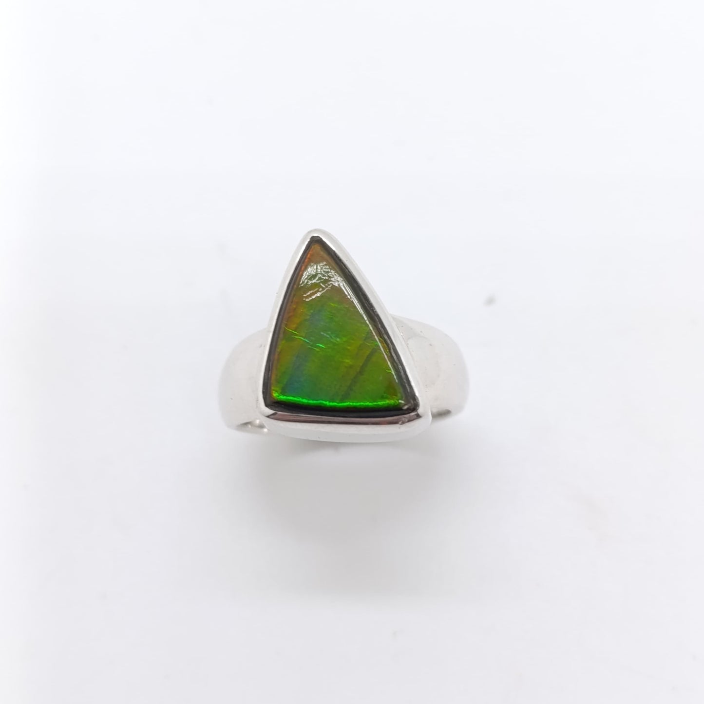 Anillo Camaleón Ammolite Natural