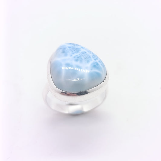 Anillo Larimar Plata Azurea