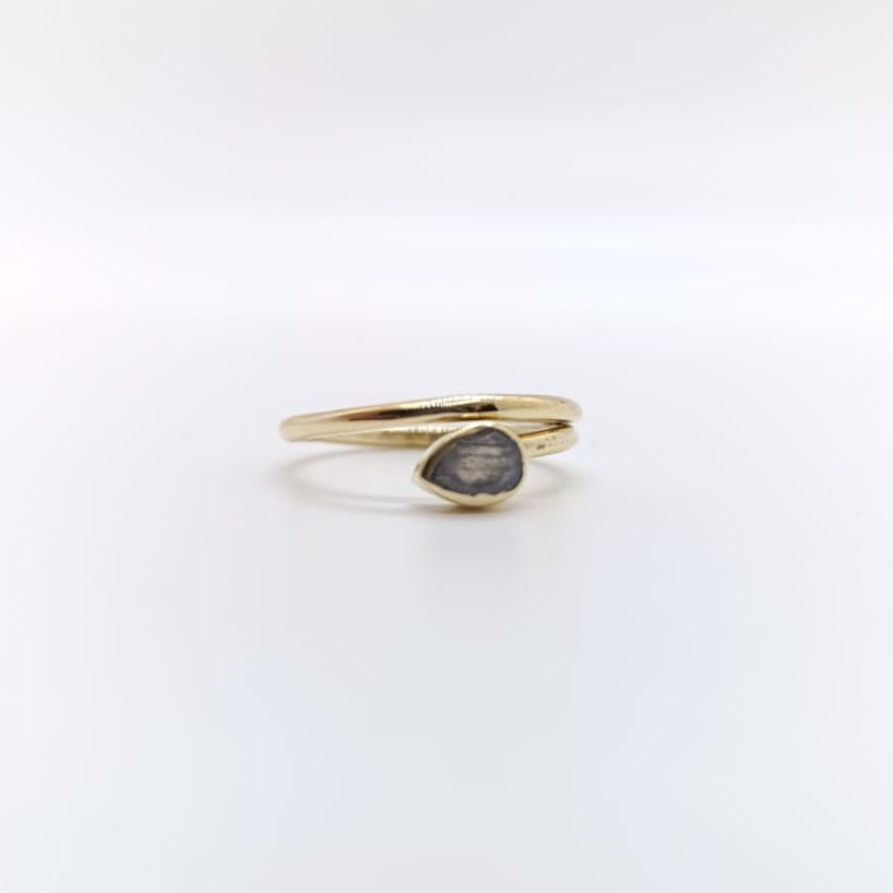 Anillo Colour Piedras Chapado en Oro 18k