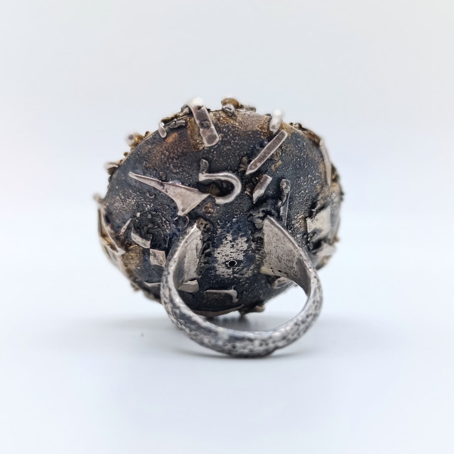 Anillo Redondo Obsidiana