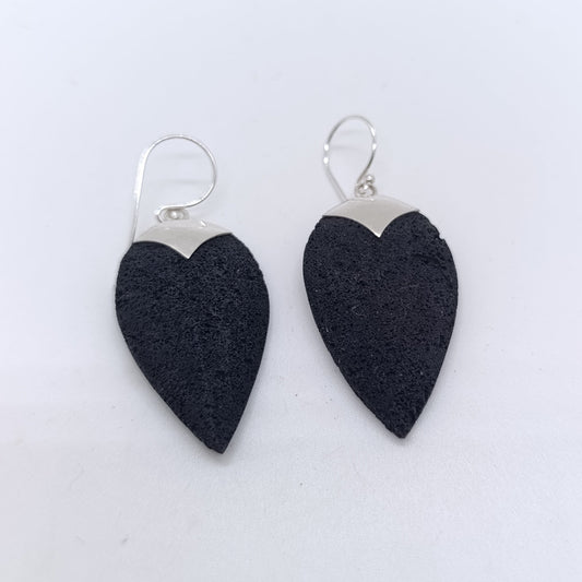 Pendiente Lava Alargado Plata 925