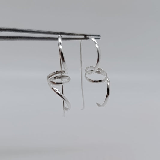 Pendiente Plata Espiral