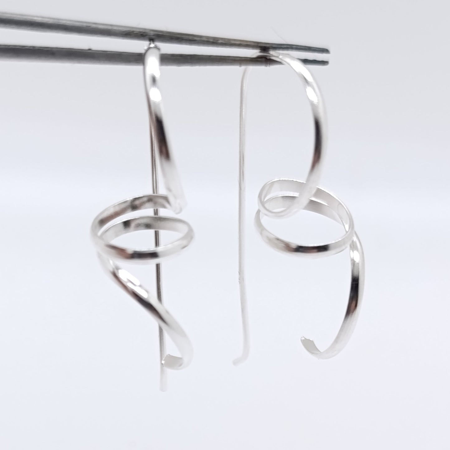 Pendiente Plata Espiral