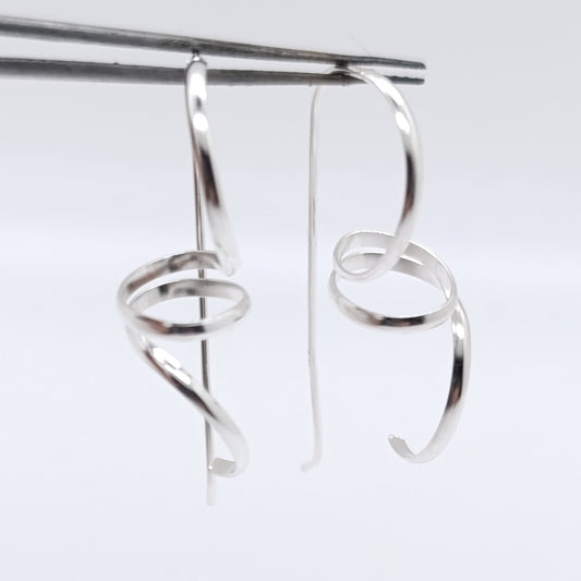 Pendiente Plata Espiral