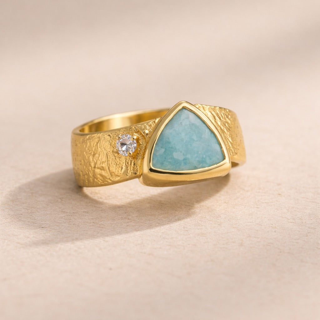 Anillo Trillion Gemas Naturales