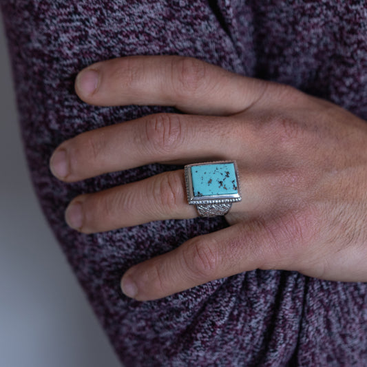 Anillo Blue Charming - Plata Luz