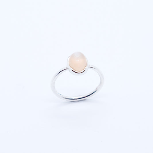 Anillo Moon Piedra Luna Ceilán Plata 925 Fairmined