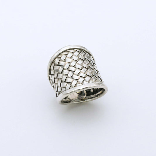 Anillo Malla - Plata Luz