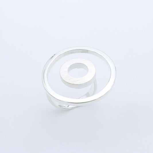 Anillo Elipse - Plata Luz