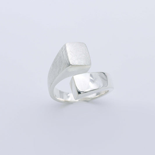 Anillo Cube S - Plata Luz