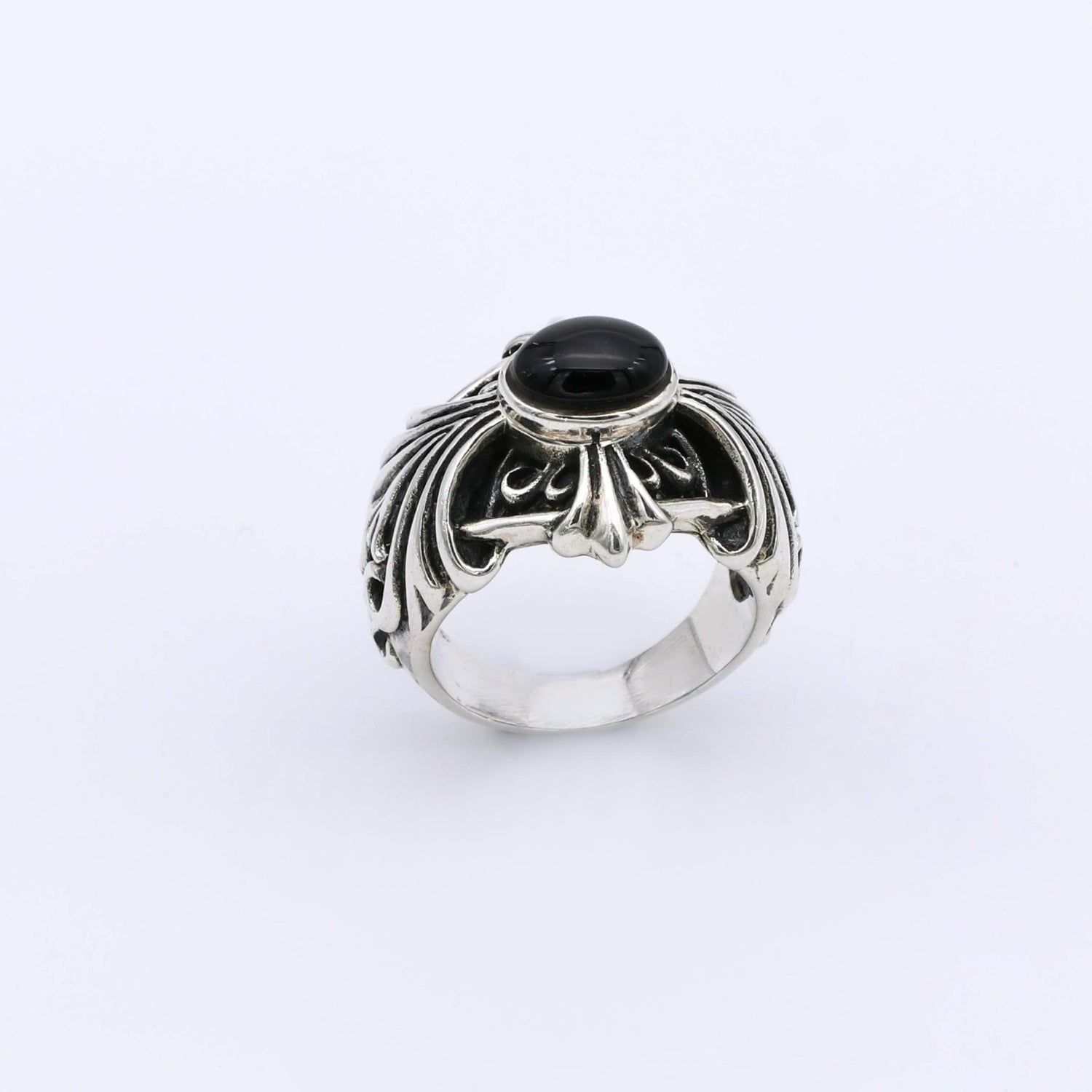 IC: ANILLO PLATA 925 ONIX NEGRO HOMBRE