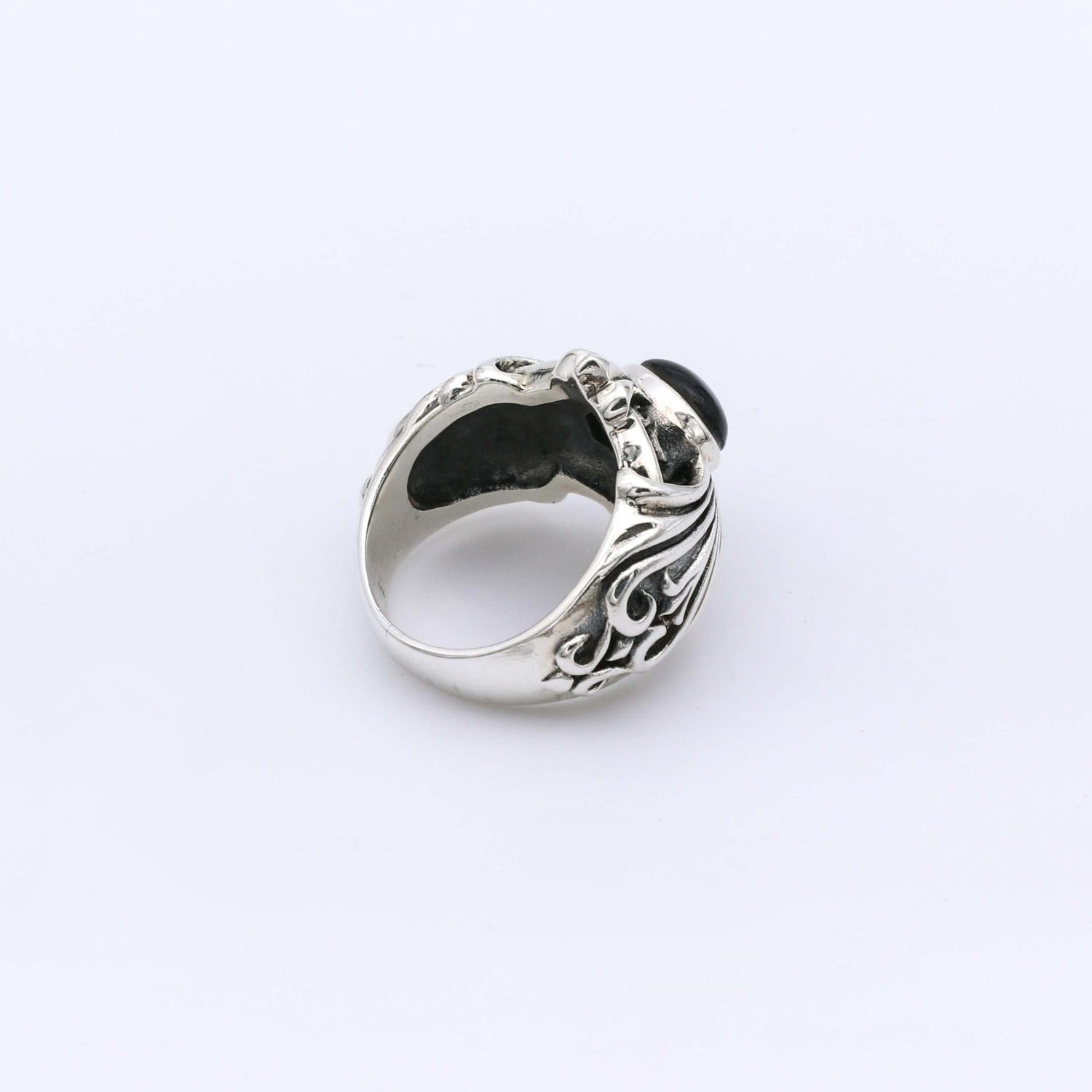 IC: ANILLO PLATA 925 ONIX NEGRO HOMBRE 2