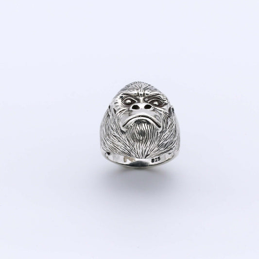  IC: ANILLO PLATA 925 GORILLA SELLO
