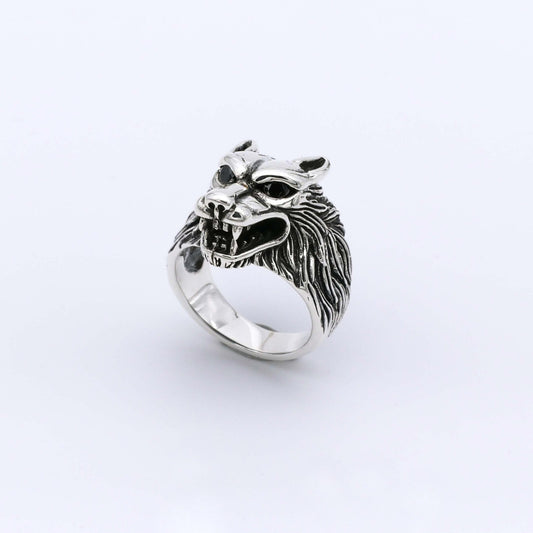 IC: ANILLO PLATA 925 LOBO 