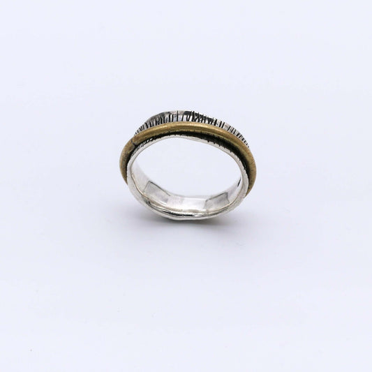 IC: ANILLO PLATA 925 Y BRONCE ANTIESTRES
