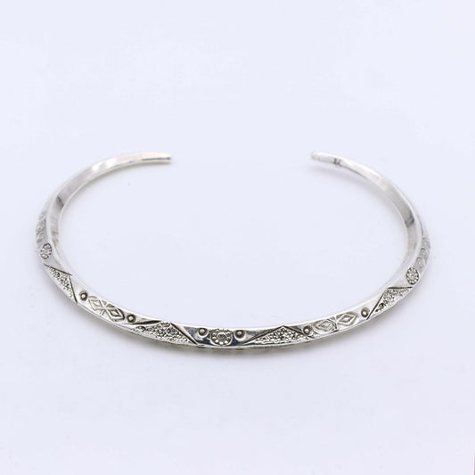 Pulsera Folk V - Plata Luz