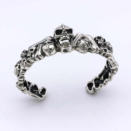 Pulsera Cranio - Plata Luz