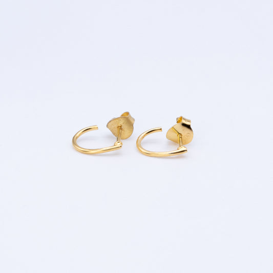 Pendiente Aro Kanca Plata Bañada en Oro 18k