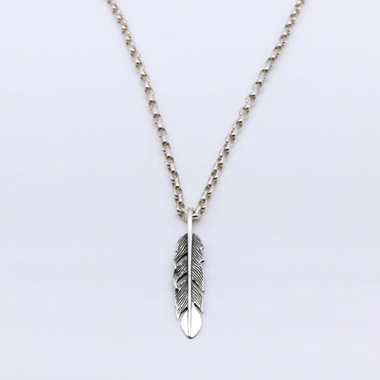 Colgante Pluma - Plata Luz