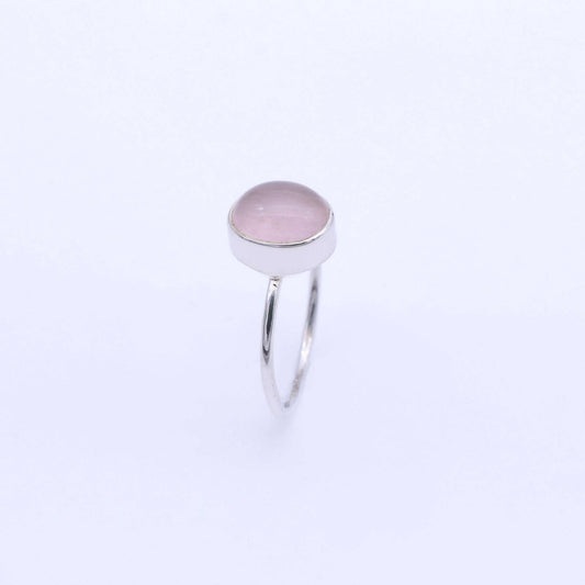 IC: ANILLO PLATA CUARZO ROSA