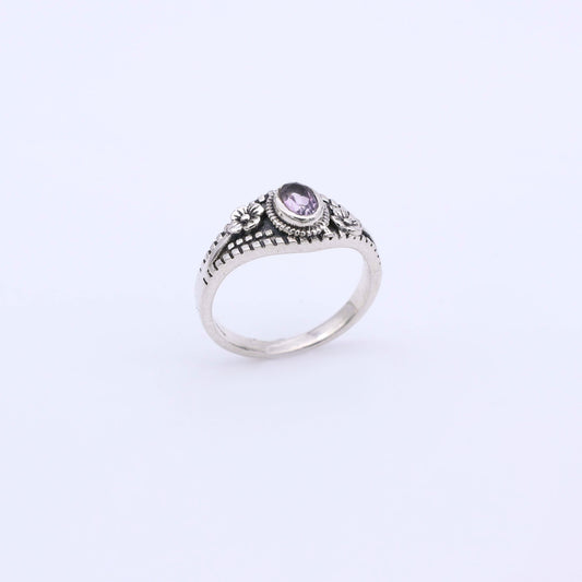 IC: ANILLO PLATA AMATISTA