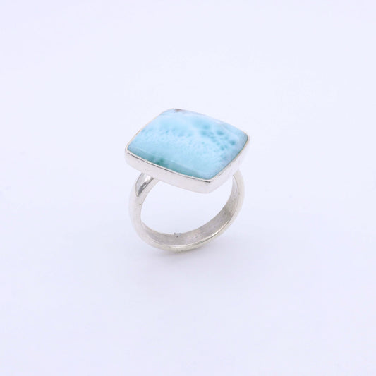 IC: ANILLO PLATA LARIMAR ARTESANIA PLATALUZ