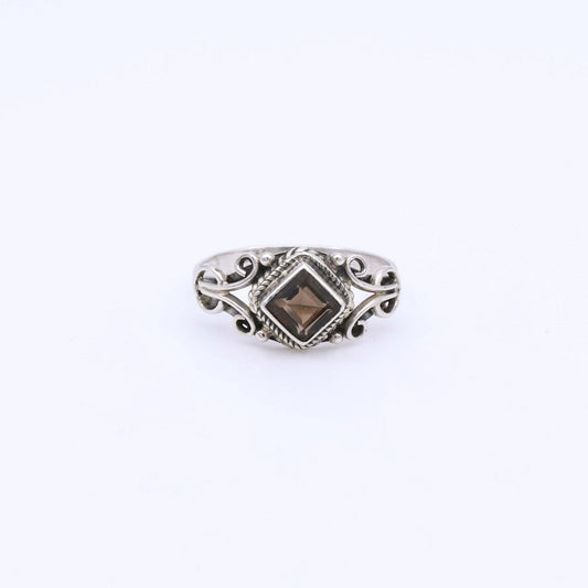 IC: Anillo PLATA TOPACIO AHUMADO Quattro 1