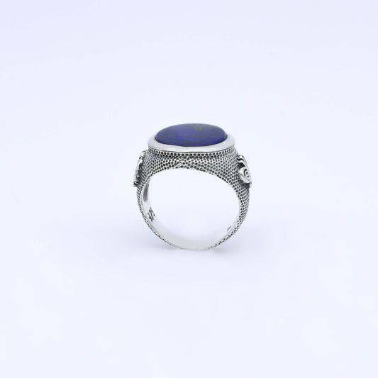 IC: ANILLO PLATA 925 LAPISLAZULI HOMBRE