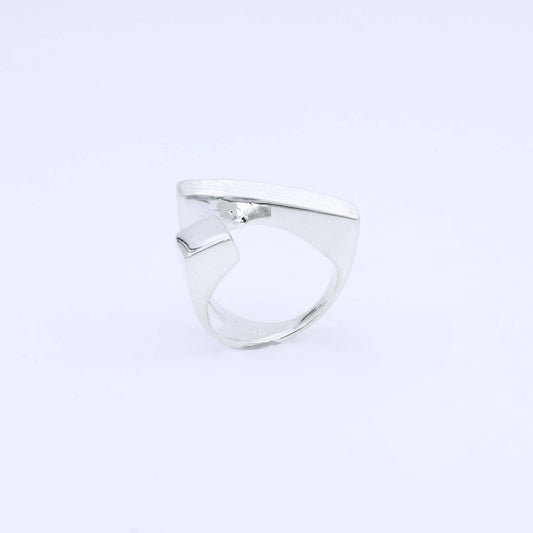 Anillo Square L - Plata Luz