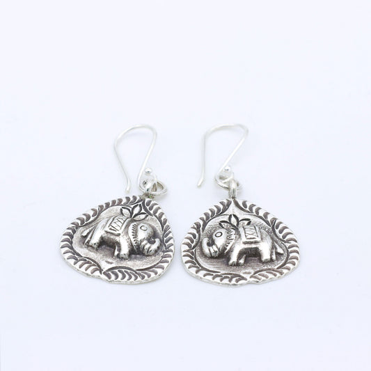 Pendiente Elephant - Plata Luz