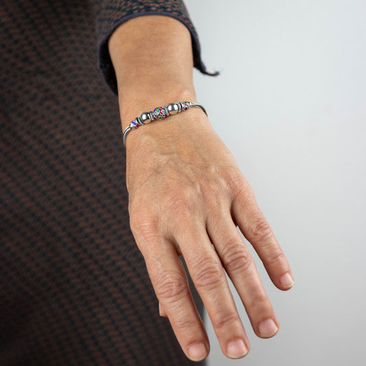Pulsera Kukka M - Plata Luz