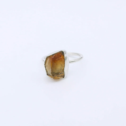 IC: ANILLO PLATA CUARZO RUSTICO CITRINO 1