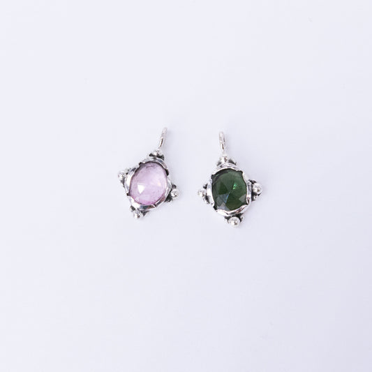 Colgante Merak Turmalina Multicolor y Plata 925