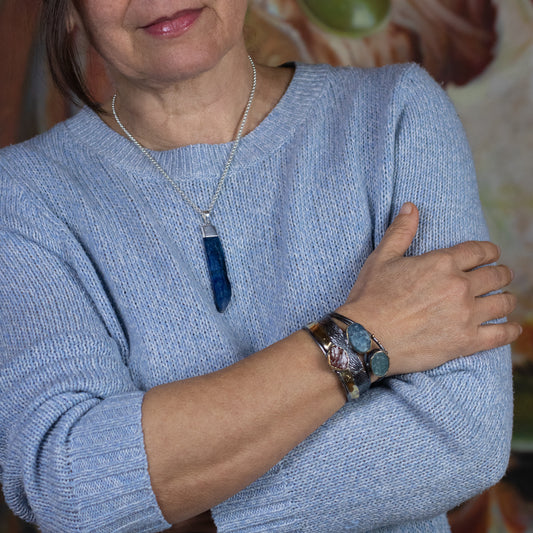 Pulsera Rígida Melting - Plata Luz 1