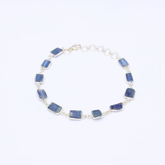 IC: PULSERA PLATA CIANITA NATURAL