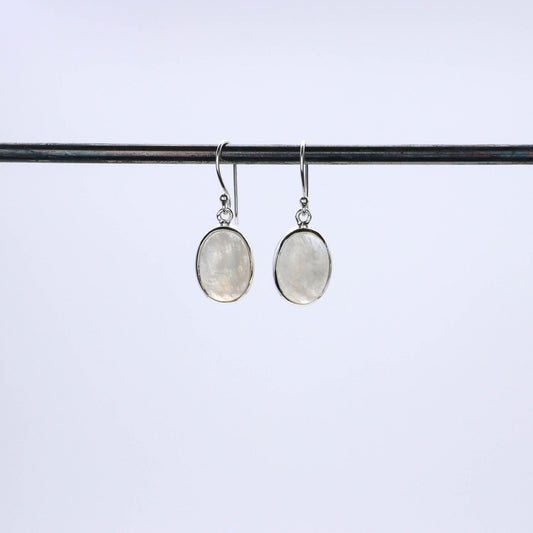 pendiente plata luz piedra luna natural 2