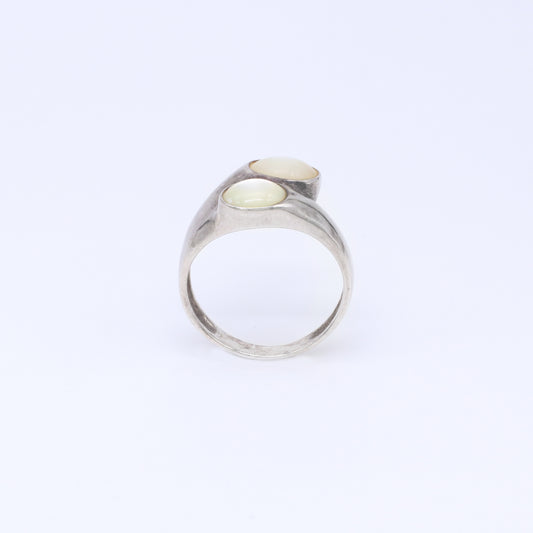 Anillo Daud Plata y Nácar