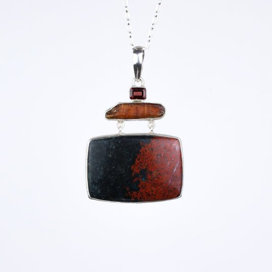 IC: COLGANTE PLATA SARANI RED 1