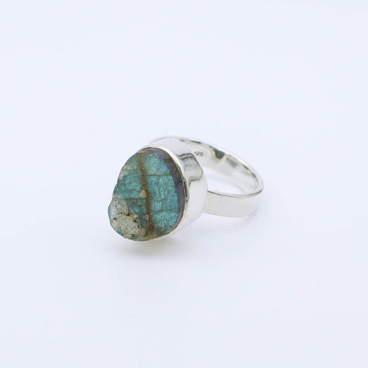 Anillo Plata Finan Labradorite