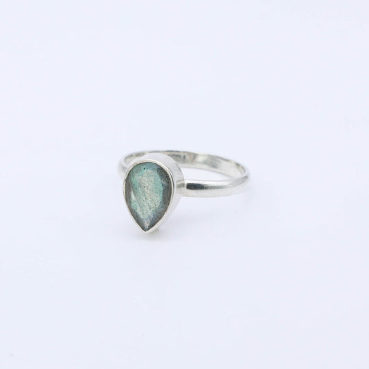 Anillo Simon en Plata Labradorita