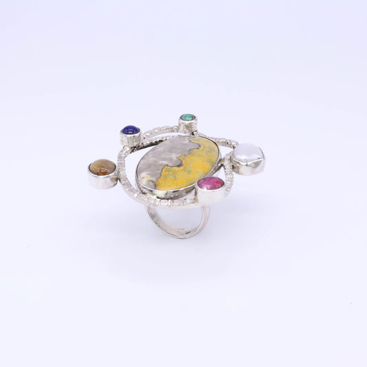 Plata Luz anillo Universe plata