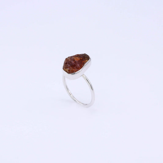 IC: ANILLO PLATA GRANATE M ARTESANIA