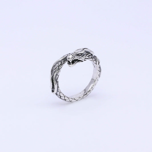 IC: ANILLO PLATA  925 DRAGON AJUSTABLE 