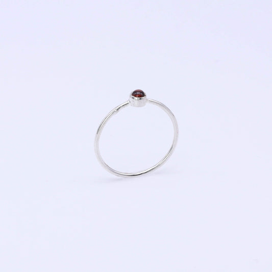 Anillo de Plata y Granate S