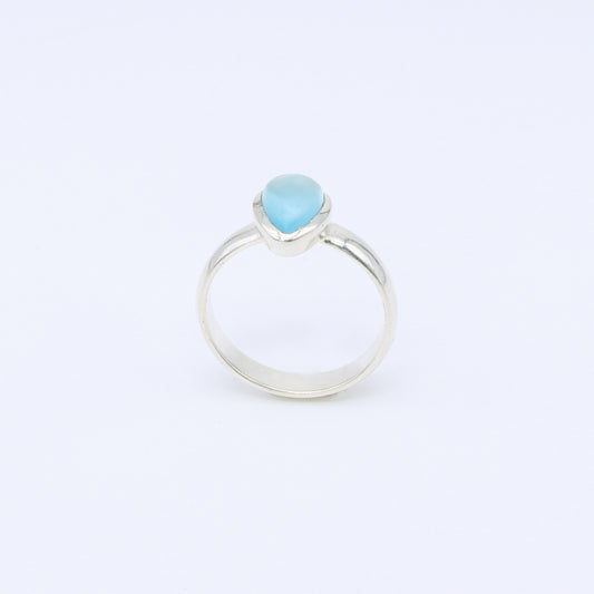 IC: ANILLO PLATA CALCEDONIA ARTESANIA