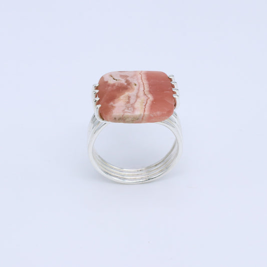 Plata Luz anillo Rodocrosita Vardis 01